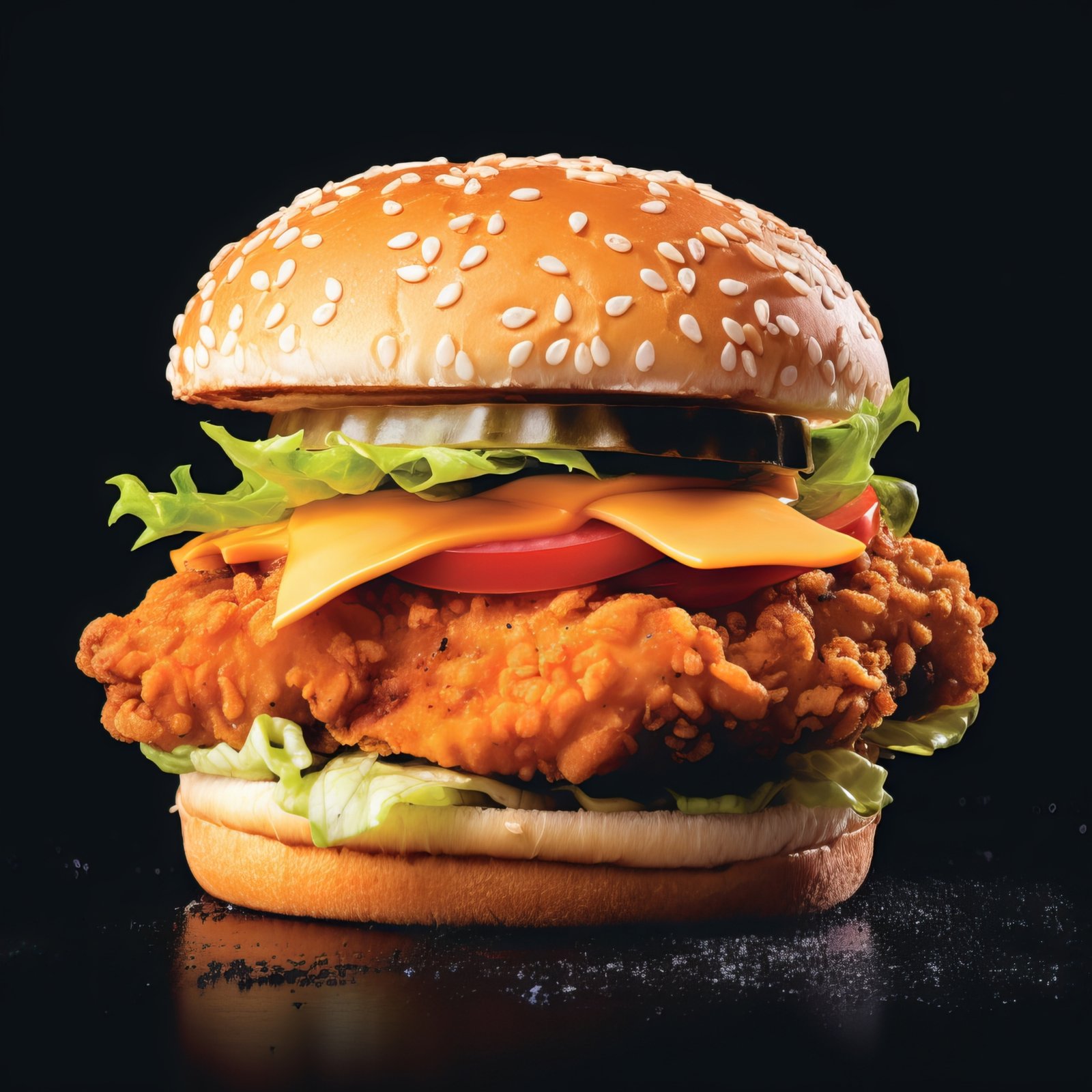 CHICKEN STEAK BURGER